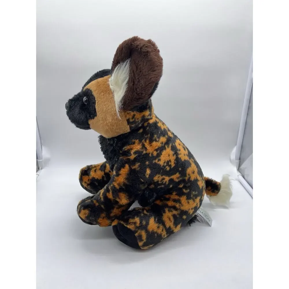 Destination Nation Aurora African Wild Spotted Dog Calico Hyena Plush Realistic